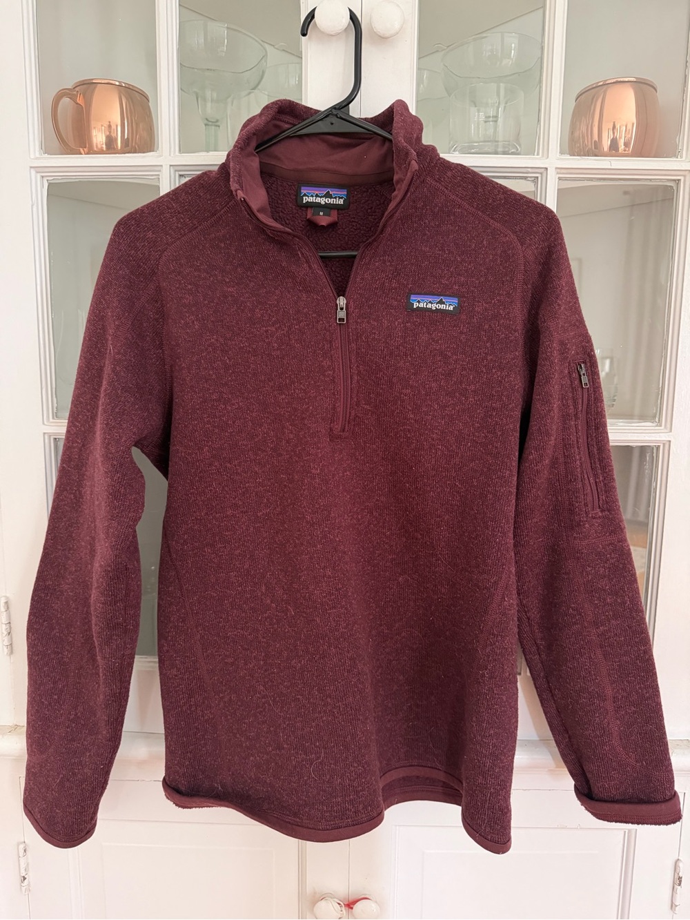 Patagonia Women’s Quarter-Zip Sweater Jacket - Maroon